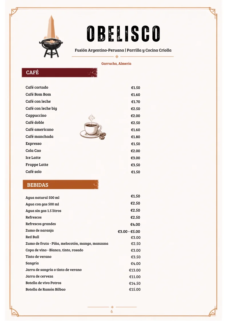 Carta de Obelisco Garrucha, pagina 6